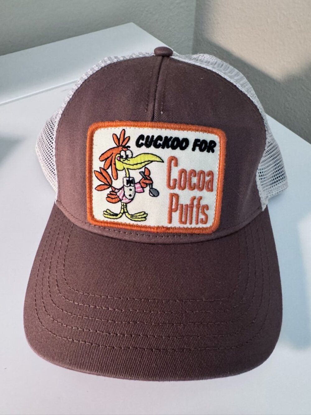 American Needle Cocoa Puffs Cuckoo for Cocoa Puffs Trucker Hat Snapback Brown